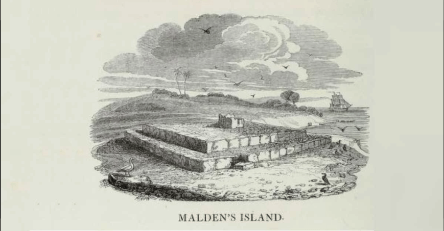 Ko je sagradio hramove na ostrvu Malden i gde je nestao?