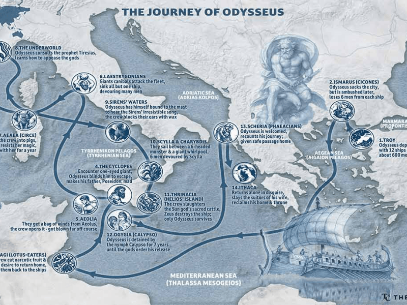 Da li je Odisej zaista putovao po celom Sredozemnom moru?