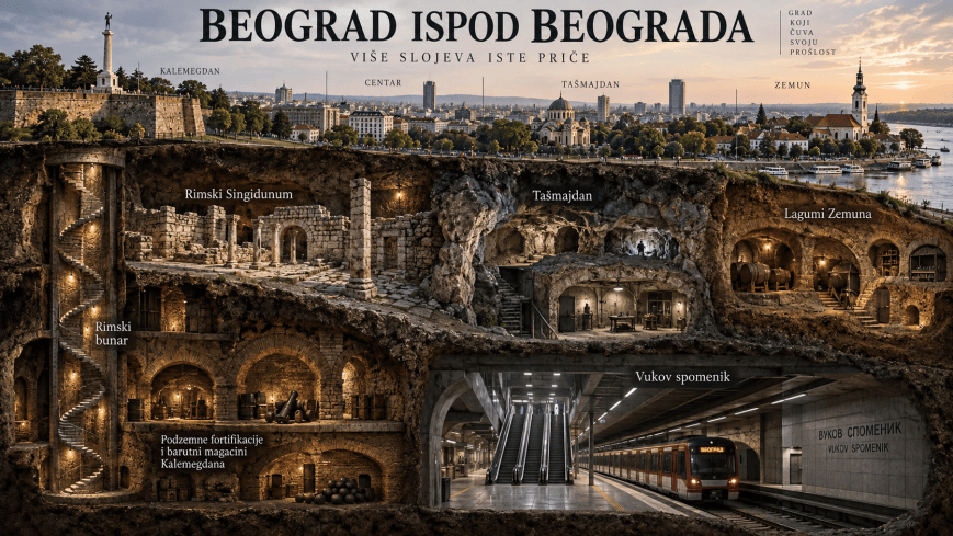 Beograd ispod Beograda – šta se zaista nalazi nekoliko metara ispod ulica kojima svakodnevno prolazimo?